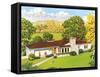 American Suburban Home-null-Framed Stretched Canvas