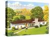 American Suburban Home-null-Stretched Canvas