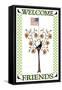 American Sunflower Crow Tree Welcome-Cheryl Bartley-Framed Stretched Canvas