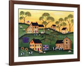 American Sunshine Country Farm-Cheryl Bartley-Framed Giclee Print