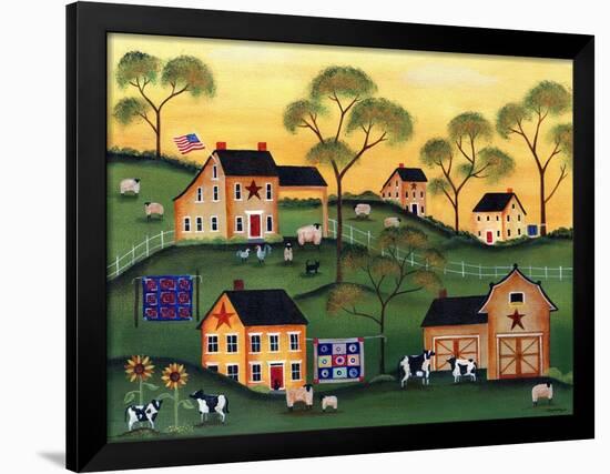 American Sunshine Country Farm-Cheryl Bartley-Framed Giclee Print