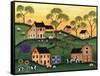 American Sunshine Country Farm-Cheryl Bartley-Framed Stretched Canvas