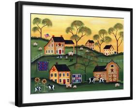 American Sunshine Country Farm-Cheryl Bartley-Framed Giclee Print