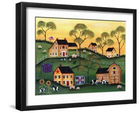 American Sunshine Country Farm-Cheryl Bartley-Framed Giclee Print