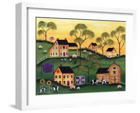 American Sunshine Country Farm-Cheryl Bartley-Framed Giclee Print