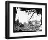American Tank Amid Rubble in Street of German City-null-Framed Photographic Print