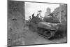 American Tanks Passing through Town to Battle-Bert Brandt-Mounted Photographic Print