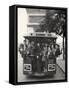 American Teenagers Riding Streetcar Towards Arc de Triomphe, Head Home-Gordon Parks-Framed Stretched Canvas