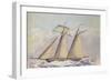 American Topsail Schooner, 1825-John Rogers-Framed Giclee Print