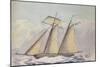 American Topsail Schooner, 1825-John Rogers-Mounted Giclee Print