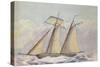 American Topsail Schooner, 1825-John Rogers-Stretched Canvas