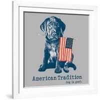 American Tradition-Dog is Good-Framed Art Print