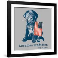 American Tradition-Dog is Good-Framed Art Print