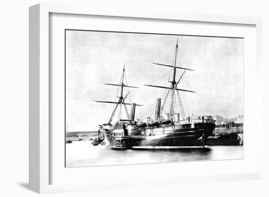 American Transatlantic Steamship, Arago, 1856-null-Framed Giclee Print