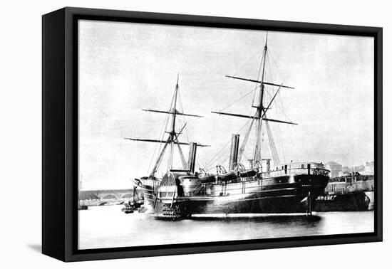 American Transatlantic Steamship, Arago, 1856-null-Framed Stretched Canvas