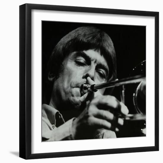 American Trombonist Bill Watrous Playing at the Forum Theatre, Hatfield, Hertfordshire, 1982-Denis Williams-Framed Photographic Print