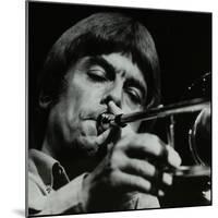 American Trombonist Bill Watrous Playing at the Forum Theatre, Hatfield, Hertfordshire, 1982-Denis Williams-Mounted Photographic Print