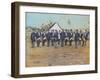 American Troops at Civil War Camp-null-Framed Photographic Print