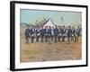 American Troops at Civil War Camp-null-Framed Photographic Print