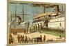 American Troops Boarding a Ship, Spanish-American War, 1898-null-Mounted Giclee Print