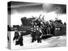 American Troops D-Day-null-Stretched Canvas