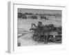 American Troops During Campaign to Liberate Caen During WWII-null-Framed Photographic Print