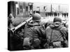 American Troops Face East Berlin at Checkpoint Charlie at Friedrichstrasse in West Berlin-null-Stretched Canvas