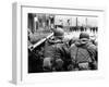 American Troops Face East Berlin at Checkpoint Charlie at Friedrichstrasse in West Berlin-null-Framed Photo