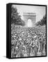 American Troops Parade Through the City, August 1944-null-Framed Stretched Canvas