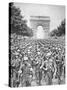 American Troops Parade Through the City, August 1944-null-Stretched Canvas