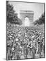 American Troops Parade Through the City, August 1944-null-Mounted Photographic Print