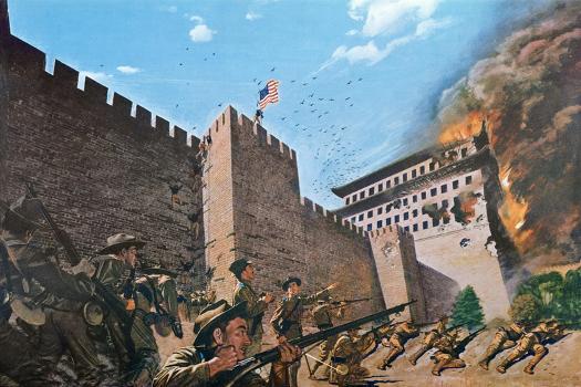 American Troops Scaling the Tartar Wall in Peking in 1900 During the Boxer  Rebellion' Giclee Print | AllPosters.com