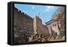 American Troops Scaling the Tartar Wall in Peking in 1900 During the Boxer Rebellion-null-Framed Stretched Canvas