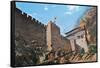 American Troops Scaling the Tartar Wall in Peking in 1900 During the Boxer Rebellion-null-Framed Stretched Canvas