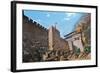 American Troops Scaling the Tartar Wall in Peking in 1900 During the Boxer Rebellion-null-Framed Giclee Print