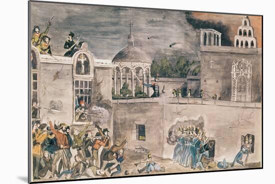 American Troops under General Doniphan Storm the Bishop's Palace in Monterrey, c.1846-Private Samuel Chamberlain-Mounted Giclee Print