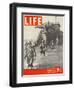 American Troops Wading Ashore from Landing Craft During the Invasion of Salerno, March 27, 1944-George Rodger-Framed Photographic Print