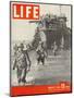 American Troops Wading Ashore from Landing Craft During the Invasion of Salerno, March 27, 1944-George Rodger-Mounted Photographic Print