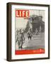 American Troops Wading Ashore from Landing Craft During the Invasion of Salerno, March 27, 1944-George Rodger-Framed Photographic Print