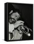 American Trumpeter Bobby Shew Playing at the Bell, Codicote, Hertfordshire, 19 May 1985-Denis Williams-Framed Stretched Canvas