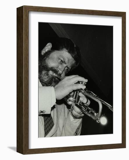 American Trumpeter Bobby Shew Playing at the Bell, Codicote, Hertfordshire, 19 May 1985-Denis Williams-Framed Photographic Print