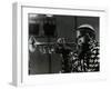 American Trumpeter Ted Curson Playing at the Bracknell Jazz Festival, Berkshire, 1983-Denis Williams-Framed Photographic Print