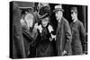 American Tycoon John D Rockefeller and His Wife Arriving at Cleveland, Ohio, 1912-null-Stretched Canvas