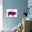 American US Cuts of Pork-robuart-Art Print displayed on a wall