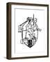 American Vessel 'Turtle', the First Submarine to Be Used in War, 19th Century-null-Framed Giclee Print