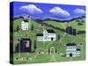 American Village-Cheryl Bartley-Stretched Canvas