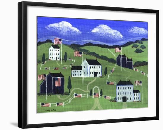 American Village-Cheryl Bartley-Framed Giclee Print