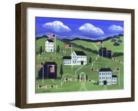American Village-Cheryl Bartley-Framed Giclee Print
