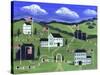 American Village-Cheryl Bartley-Stretched Canvas