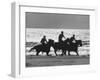 American Visitors Enoying Horseback Riding on Rosarita Beach-Allan Grant-Framed Photographic Print